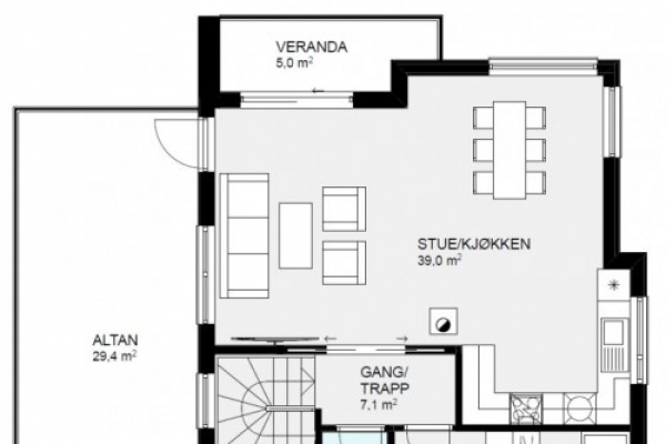 Plantegning - 2 etg